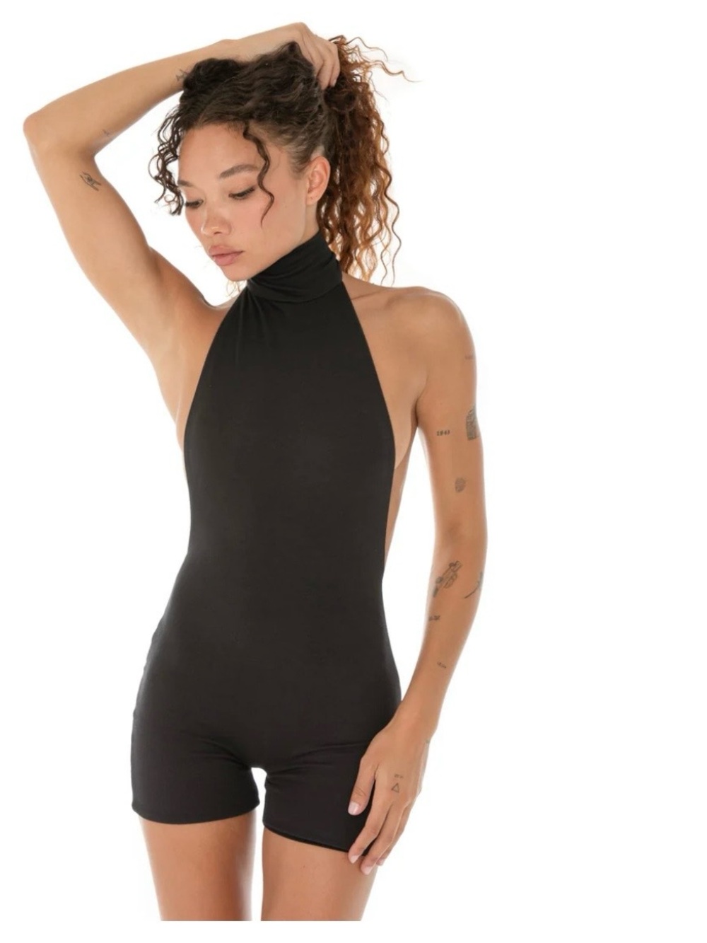 Are You Am I Raili Halter-Neck Sleeveless Romper